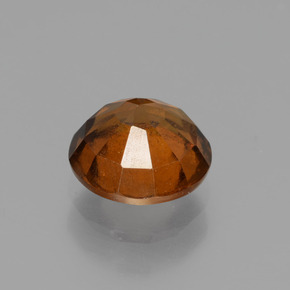 Hessonite Garnet Gemstone in 6.5 mm (calibrated) Size for Sale, Hessonite Garnet Stone in Cinnamon Orange Color