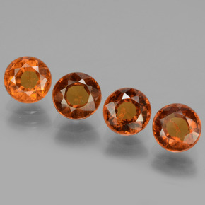 1.1ct Round Facet Cinnamon Orange Hessonite Garnet for sale thumb image of 1.1ct Round Facet Cinnamon Orange Hessonite Garnet (ID: 433457)