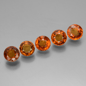 0.8ct Round Facet Cinnamon Orange Hessonite Garnet for sale thumb image of 0.8ct Round Facet Cinnamon Orange Hessonite Garnet (ID: 433458)