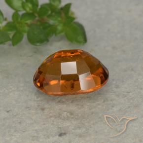 Hessonite Garnet Gemstone in 8 x 6 mm (calibrated) Size for Sale, Hessonite Garnet Stone in Fire Orange Color