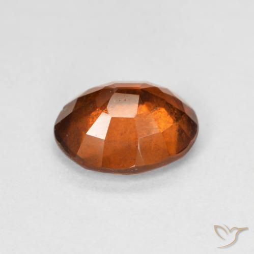 Hessonite Garnet Gemstone in 9 x 7 mm (calibrated) Size for Sale, Hessonite Garnet Stone in Dark Orange Color