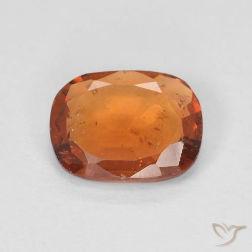 1.82ct Natural Yellowish Orange Hessonite Garnet, Cushion, VS-SI