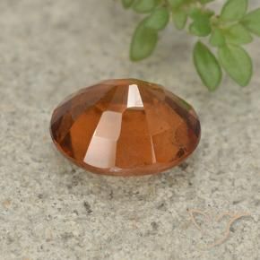 Hessonite Garnet Gemstone in 9.1 x 7.6 mm Size for Sale, Hessonite Garnet Stone in Deep Orange Color