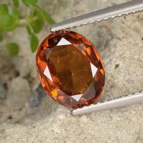 2.7ct Oval Facet Orange Hessonite Garnet for sale thumb image of 2.7ct Oval Facet Orange Hessonite Garnet (ID: 497064)