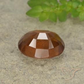 Hessonite Garnet Gemstone in 9 x 7 mm (calibrated) Size for Sale, Hessonite Garnet Stone in Amber Orange Color