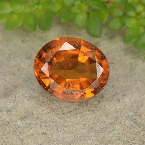 1.86ct Natural Yellowish Orange Hessonite Garnet, Oval, VS-SI