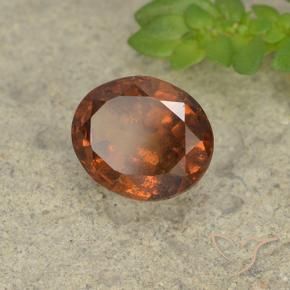 1.78 ct Orange Hessonite Garnet Stone, Natural Hessonite Garnet in Oval Facet Shape for Sale