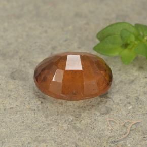 Hessonite Garnet Gemstone in 9 x 7 mm (calibrated) Size for Sale, Hessonite Garnet Stone in Deep Orange Color