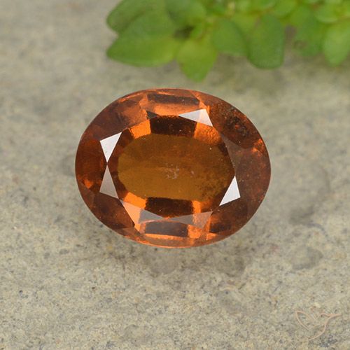 1.84ct Natural Yellowish Orange Hessonite Garnet, Oval, VS-SI