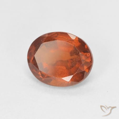 1.90 ct Orange Hessonite Garnet Stone, Natural Hessonite Garnet in Oval Facet Shape for Sale