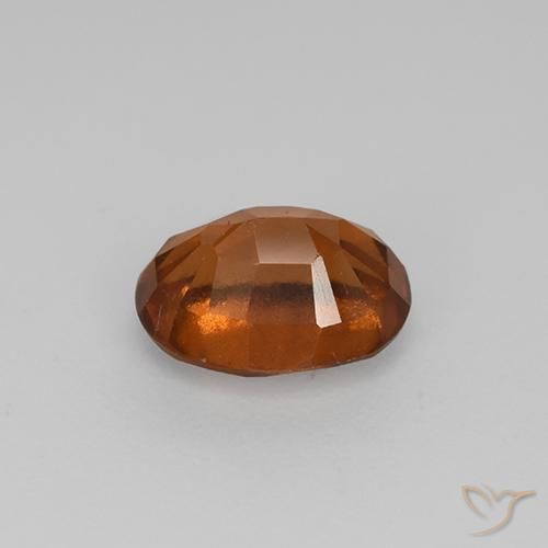Hessonite Garnet Gemstone in 8.4 x 6.8 mm Size for Sale, Hessonite Garnet Stone in Medium Orange Color