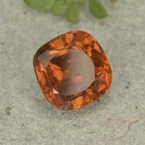 1.86 ct Orange Hessonite Garnet Stone, Natural Hessonite Garnet in Cushion-Cut Shape for Sale
