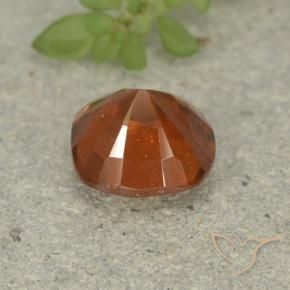 Hessonite Garnet Gemstone in 7 x 7 mm (calibrated) Size for Sale, Hessonite Garnet Stone in Medium Orange Color