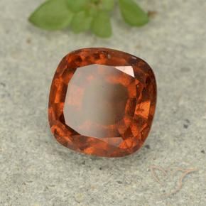 1.87 ct Orange Hessonite Garnet Stone, Natural Hessonite Garnet in Cushion-Cut Shape for Sale