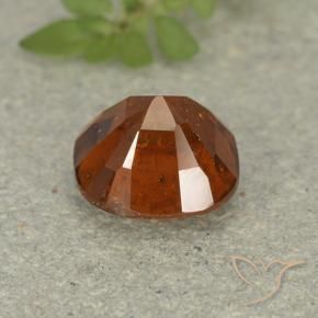 Hessonite Garnet Gemstone in 7 x 7 mm (calibrated) Size for Sale, Hessonite Garnet Stone in Reddish Orange Color
