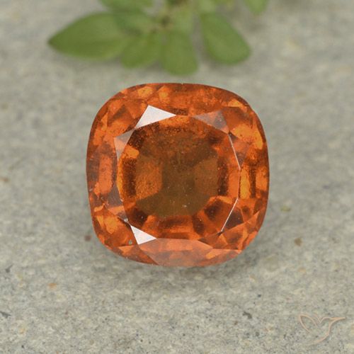 Giant Hessonite Garnet Cabochon 92.90 Carat Natural Hessonite Garnet Cabs 20X37 MM Long Cushion Hessonite Garnet Untreated Loose Gemstone