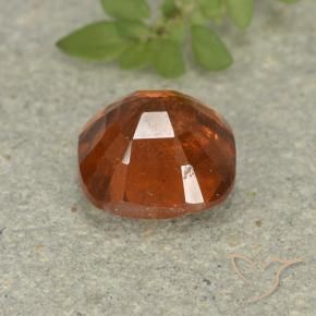 Hessonite Garnet Gemstone in 7 x 7 mm (calibrated) Size for Sale, Hessonite Garnet Stone in Deep Orange Color