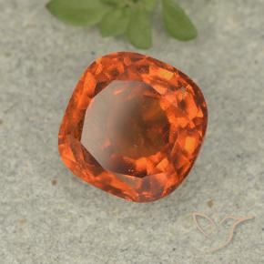 1.91 ct Orange Hessonite Garnet Stone, Natural Hessonite Garnet in Cushion-Cut Shape for Sale