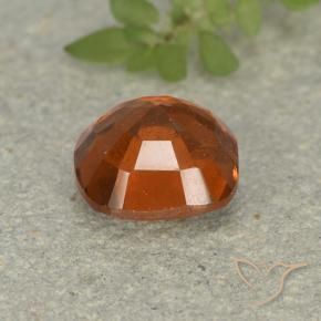 Hessonite Garnet Gemstone in 7 x 7 mm (calibrated) Size for Sale, Hessonite Garnet Stone in Deep Orange Color