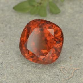 1.92 ct Orange Hessonite Garnet Stone, Natural Hessonite Garnet in Cushion-Cut Shape for Sale