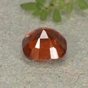 Hessonite Garnet Gemstone in 7 x 7 mm (calibrated) Size for Sale, Hessonite Garnet Stone in Dark Orange Color