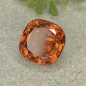1.80 ct Orange Hessonite Garnet Stone, Natural Hessonite Garnet in Cushion-Cut Shape for Sale