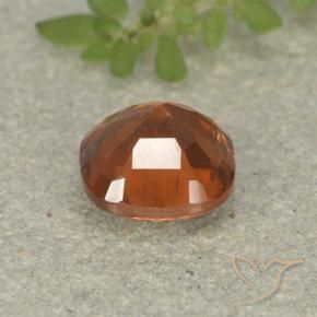 Hessonite Garnet Gemstone in 7 x 7 mm (calibrated) Size for Sale, Hessonite Garnet Stone in Medium Orange Color