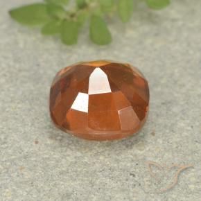 Hessonite Garnet Gemstone in 7 x 7 mm (calibrated) Size for Sale, Hessonite Garnet Stone in Medium Orange Color