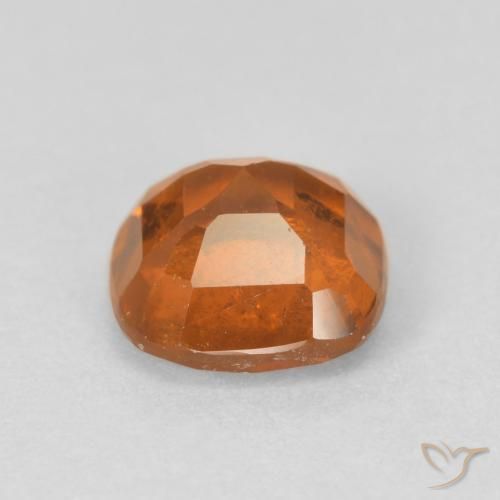 Hessonite Garnet Gemstone in 7 x 7 mm (calibrated) Size for Sale, Hessonite Garnet Stone in Deep Orange Color