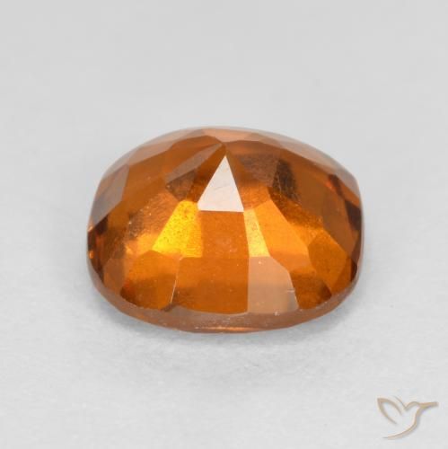 Hessonite Garnet Gemstone in 7 x 7 mm (calibrated) Size for Sale, Hessonite Garnet Stone in Medium Orange Color