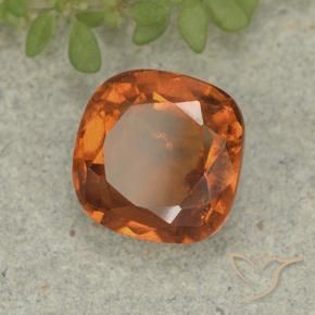 1.94 ct Orange Hessonite Garnet Stone, Natural Hessonite Garnet in Cushion-Cut Shape for Sale