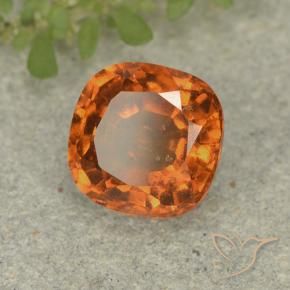 1.88 ct Orange Hessonite Garnet Stone, Natural Hessonite Garnet in Cushion-Cut Shape for Sale