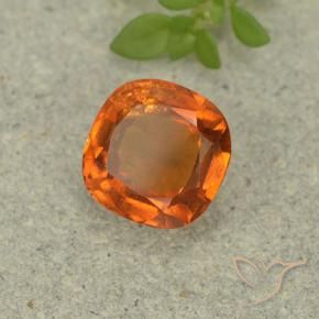 1.80 ct Orange Hessonite Garnet Stone, Natural Hessonite Garnet in Cushion-Cut Shape for Sale