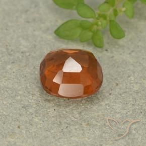 Hessonite Garnet Gemstone in 7 x 7 mm (calibrated) Size for Sale, Hessonite Garnet Stone in Medium Orange Color