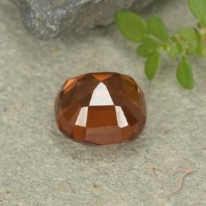 Hessonite Garnet Gemstone in 7 x 7 mm (calibrated) Size for Sale, Hessonite Garnet Stone in Yellowish Orange Color