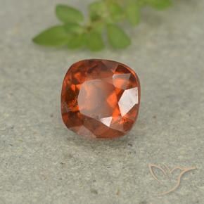 1.92 ct Orange Hessonite Garnet Stone, Natural Hessonite Garnet in Cushion-Cut Shape for Sale