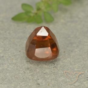 Hessonite Garnet Gemstone in 6 x 6 mm (calibrated) Size for Sale, Hessonite Garnet Stone in Medium Orange Color