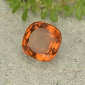 1.78 ct Orange Hessonite Garnet Stone, Natural Hessonite Garnet in Cushion-Cut Shape for Sale