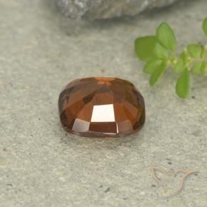 Hessonite Garnet Gemstone in 7 x 7 mm (calibrated) Size for Sale, Hessonite Garnet Stone in Deep Orange Color