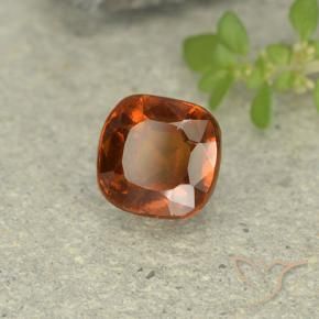 1.81 ct Orange Hessonite Garnet Stone, Natural Hessonite Garnet in Cushion-Cut Shape for Sale