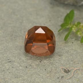 Hessonite Garnet Gemstone in 6 x 6 mm (calibrated) Size for Sale, Hessonite Garnet Stone in Deep Orange Color