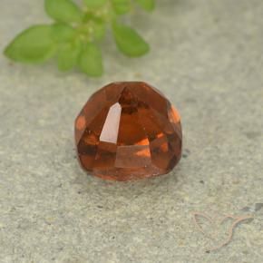 Hessonite Garnet Gemstone in 6 x 6 mm (calibrated) Size for Sale, Hessonite Garnet Stone in Reddish Orange Color