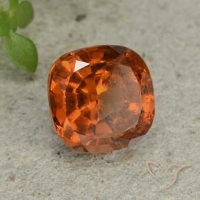 1.80 ct Orange Hessonite Garnet Stone, Natural Hessonite Garnet in Cushion-Cut Shape for Sale