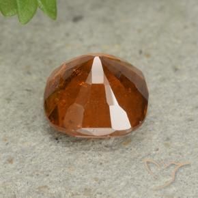 Hessonite Garnet Gemstone in 7 x 7 mm (calibrated) Size for Sale, Hessonite Garnet Stone in Amber Orange Color
