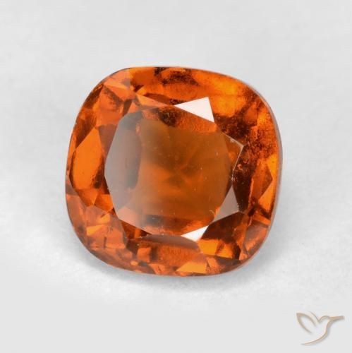 1.94 ct Orange Hessonite Garnet Stone, Natural Hessonite Garnet in Cushion-Cut Shape for Sale