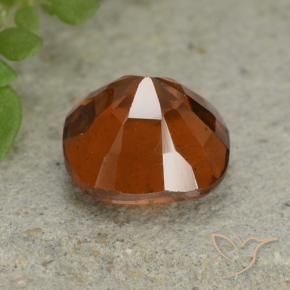 Hessonite Garnet Gemstone in 7 x 7 mm (calibrated) Size for Sale, Hessonite Garnet Stone in Medium Orange Color