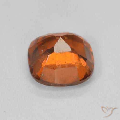 Hessonite Garnet Gemstone in 7 x 7 mm (calibrated) Size for Sale, Hessonite Garnet Stone in Reddish Orange Color