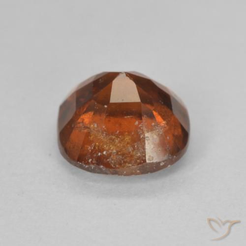 Hessonite Garnet Gemstone in 7 x 7 mm (calibrated) Size for Sale, Hessonite Garnet Stone in Fire Orange Color