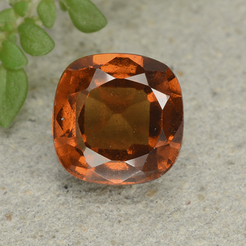 Темно-оранжевый Гранат Гессонит Камень - 2ct Огранка Подушечка (ID: 499262)