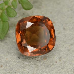 1.95 ct Orange Hessonite Garnet Stone, Natural Hessonite Garnet in Cushion-Cut Shape for Sale